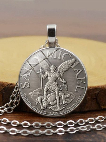 

Casual Round No Stone Pendant Necklaces, Silver, Accessories