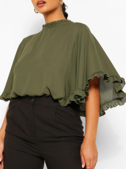 

Shift Casual Half Sleeve Shirts & Tops, As picture, Blouses and Shirts