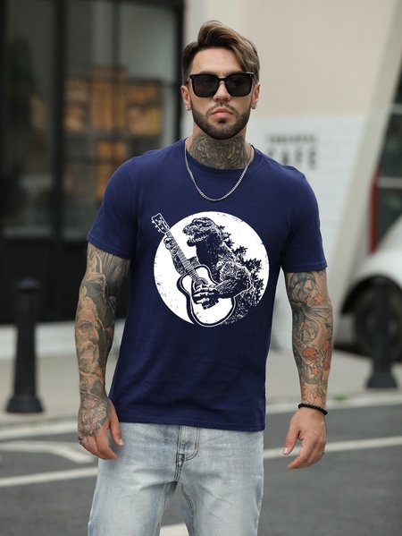 

Guitar T Shirt Funny Vintage Guitar Men's T-shirt, Deep blue, T-shirts