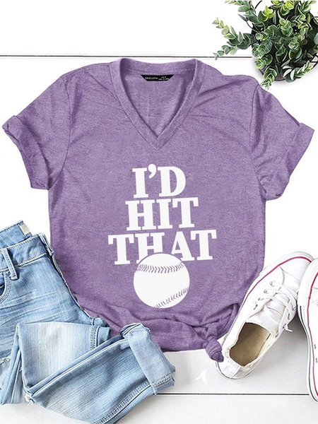 

I'd Hit That Women T-shirt, Purple, T-shirts