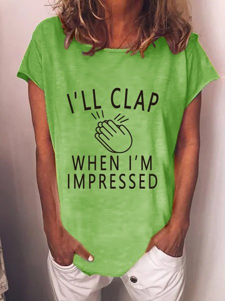 

Clap Women T-shirt, Green, T-shirts