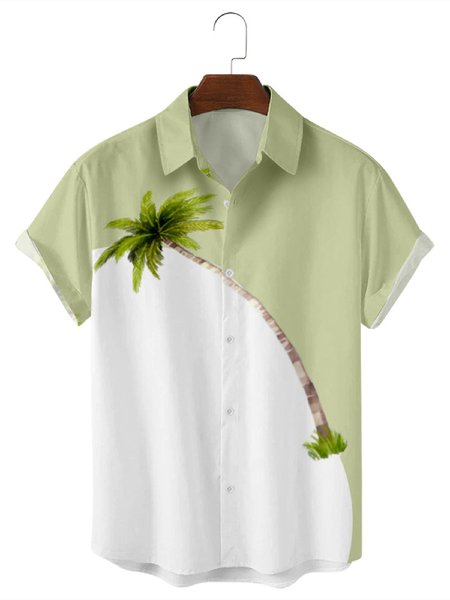 

Printed Vintage Shirts & Tops, Green, Men's Floral shirt