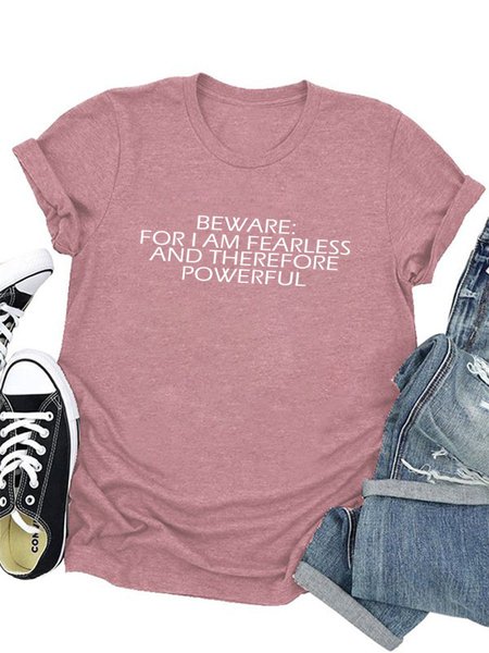 

Fearless And Powerful Women T-Shirt, Brick red, T-shirts