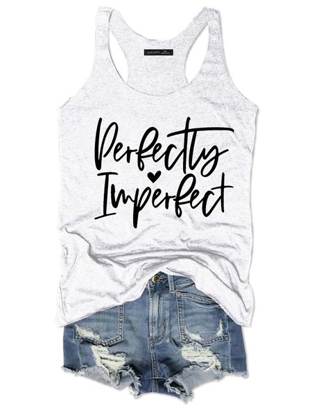 

Perfectly Imperfect Tank Top, White, Tank Tops