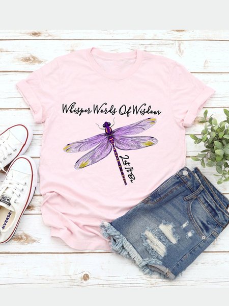 

Whisper Words Of Wisdom Women Tee, Pink, T-shirts
