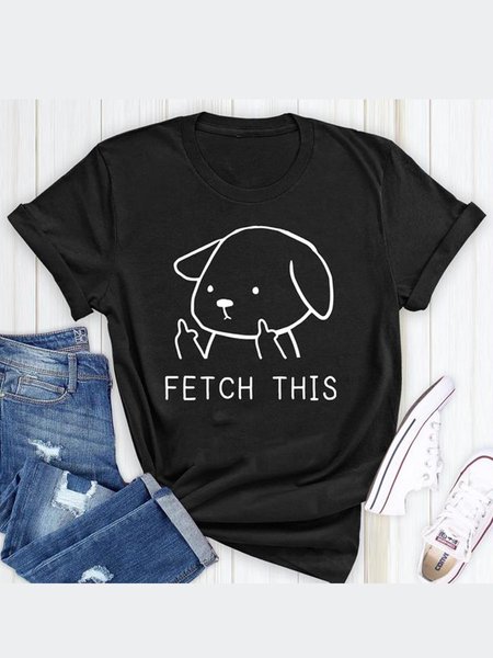 

Fetch This Women Tee, Black, T-shirts