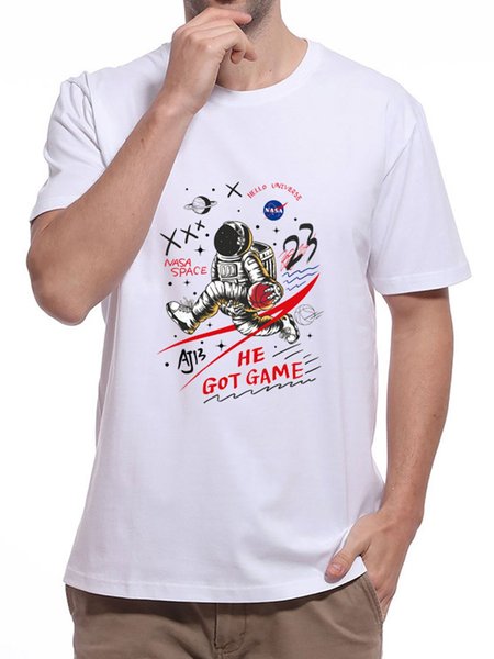 

Geometric Shirts & Tops, White, Men's t-shirts