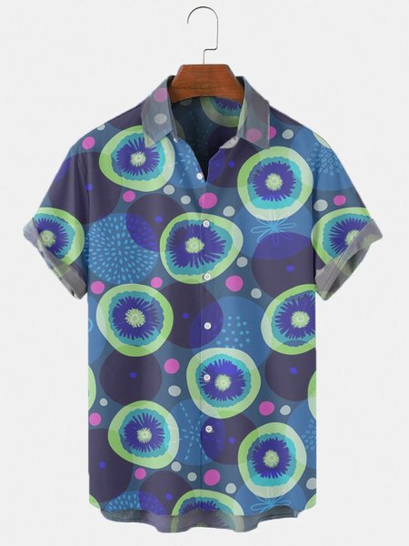 

Loosen Short Sleeve Casual Shirt for Men, Color, Men's Floral shirt