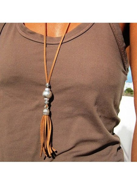 

Vintage Necklace, Brown, Necklaces