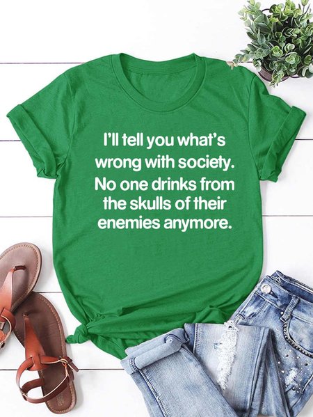 

What Is Wrong With Society T-Shirt, Grass green, T-shirts
