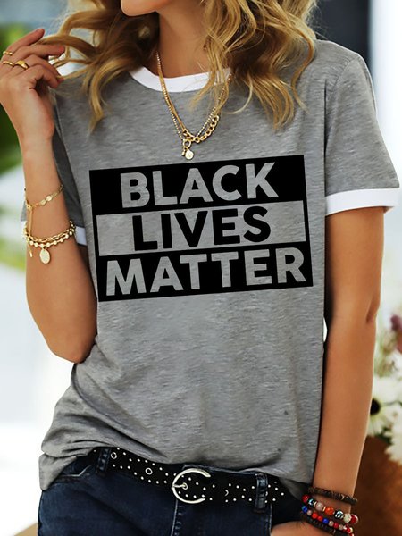 

BLM Human Rights T Shirt, Gray, T-shirts