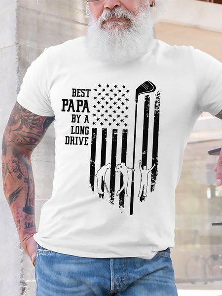 

Best Papa Golf Funny T Shirt, White, T-shirts