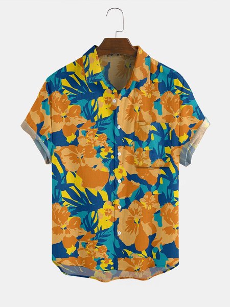 

Floral Shirts & Tops, Yellow, Men's shirts