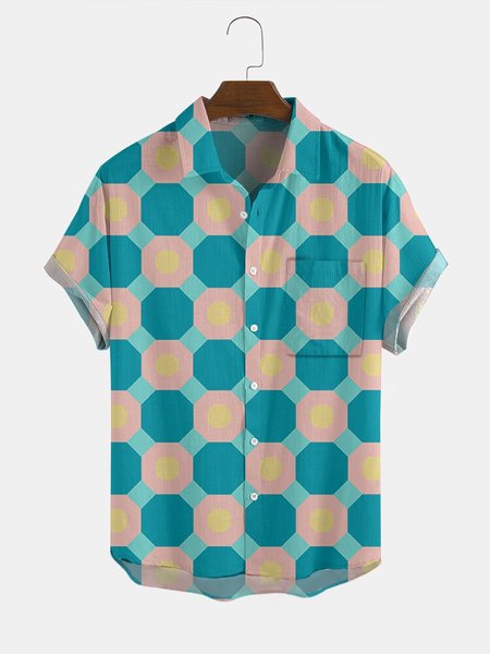 

Geometric Shirts & Tops, Color, Men's shirts
