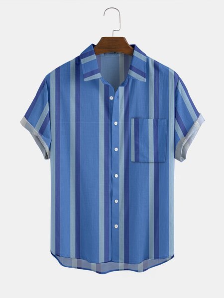 

Printed Shirts & Tops, Blue, Men's shirts