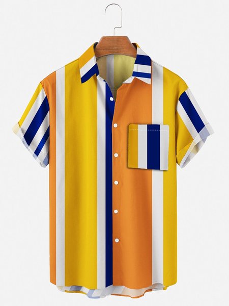 Casual Shirts & Tops, Yellow, Short Sleeves Shirts