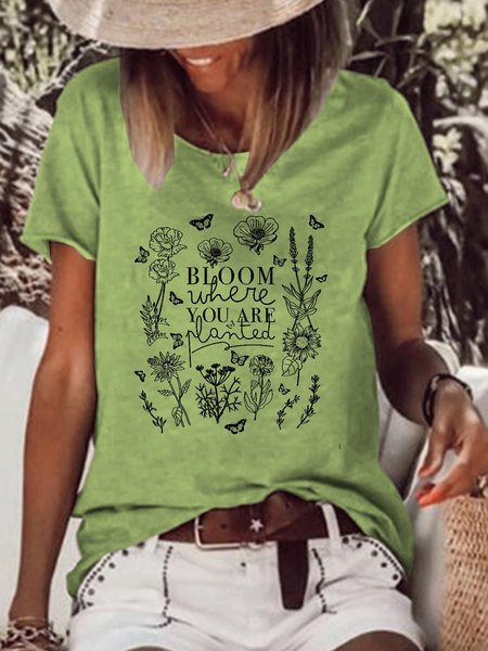 

Casual Cotton-Blend Crew Neck Shirts & Tops, Gray, T-shirts