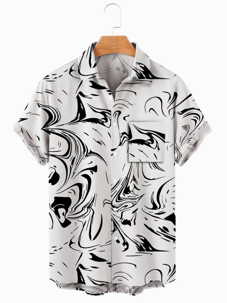 

Regular Fit Short Sleeve Casual Shirt for Men, White, Men's shirts