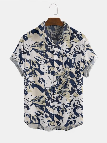 

Casual Printed Shirts & Tops, Navy blue, Men's shirts