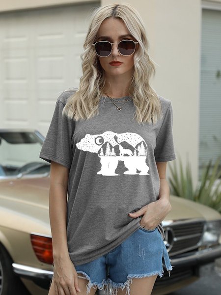 

Beer Cotton-Blend Shirts & Tops, Light gray, T-shirts