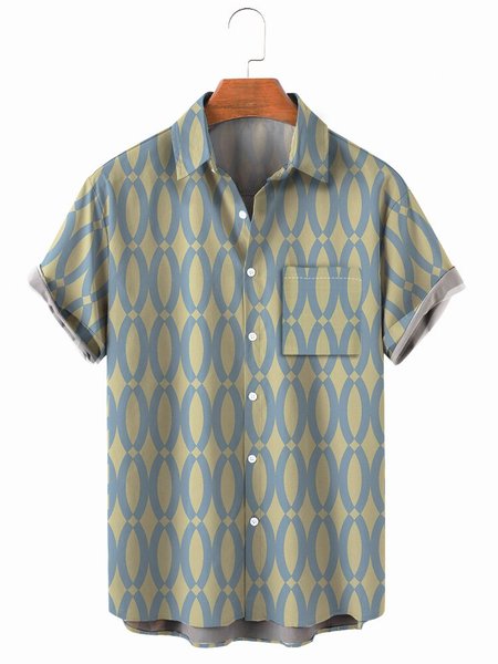 

Men's comfortable casual loose chest pocket shirt, Color, Men's shirts