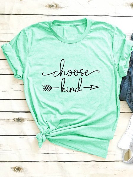 

Choose Kind Crew Neck Tee, Mint, T-shirts