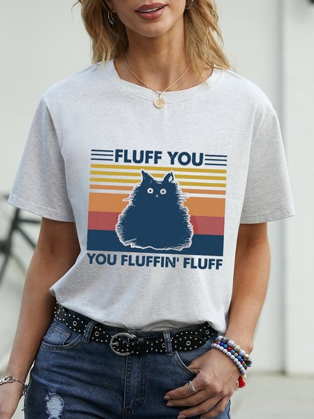 

Fluff You Kitten Women Tee, White, T-shirts