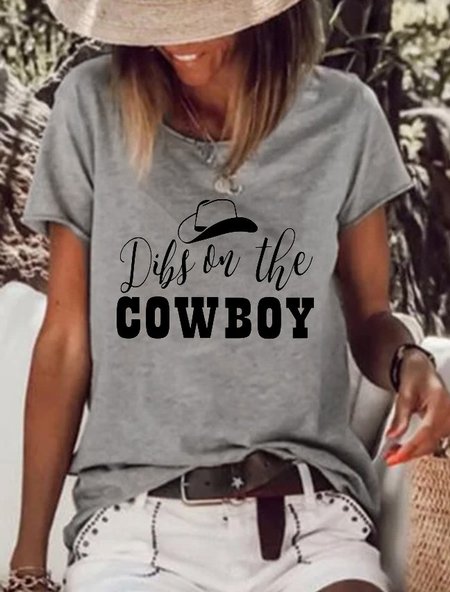 

Casual Cotton-Blend Short Sleeve Shirts & Tops, Gray, T-shirts