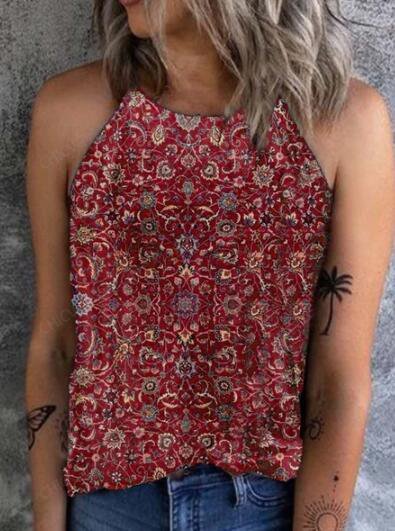 

Off Shoulder Holiday Geometric Shirts & Tops, Red, Tops