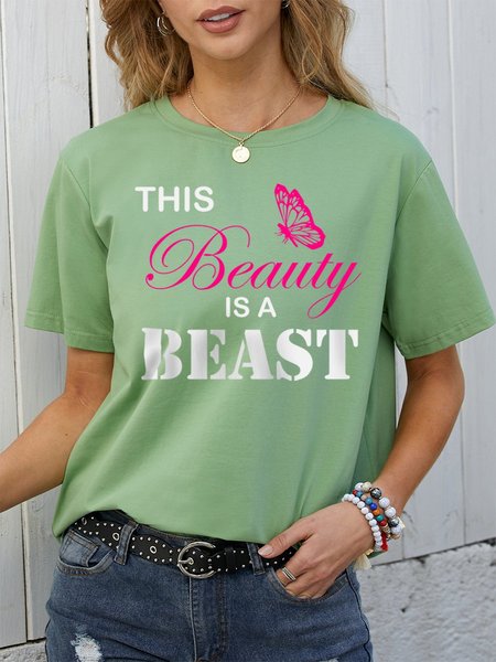 

This Beauty Is A Beast Women T-Shirt, Army green, T-shirts