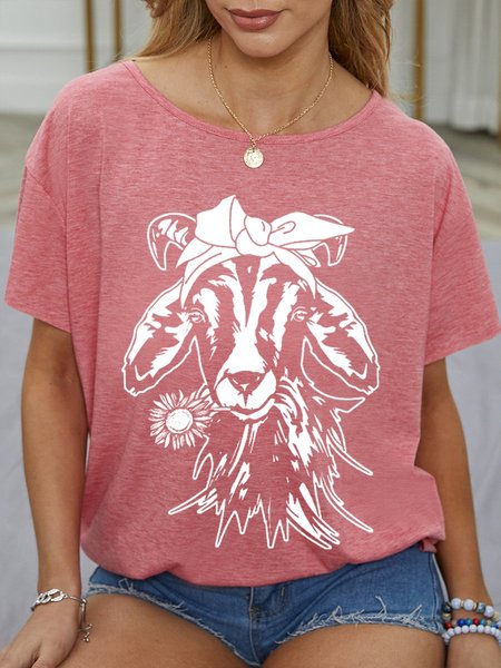 

Sunflower Goat Women Tee, Brick red, T-shirts