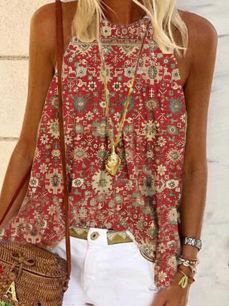

Cotton-Blend Tops, Red, Blouses & Shirts