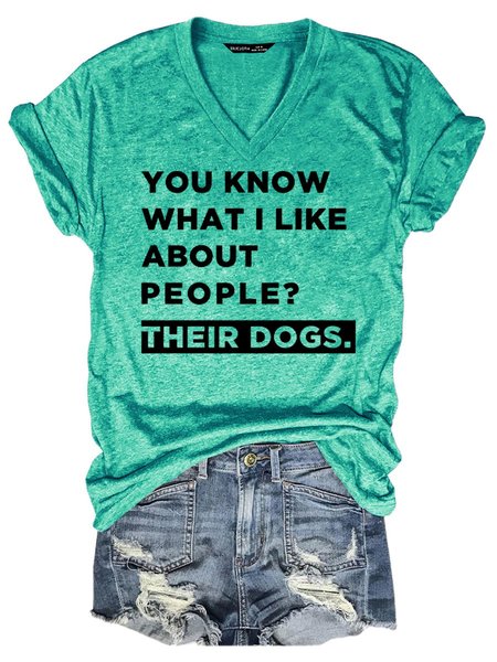

You Know What I Like About People Women' T-Shirt, Grass green, T-shirts