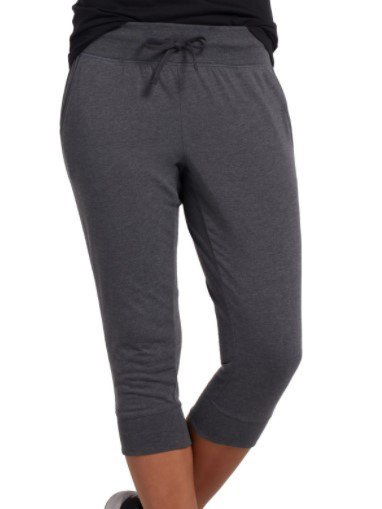 

Tinta unita Misto Cotone Pantaloni, Grigio scuro, Bottoms