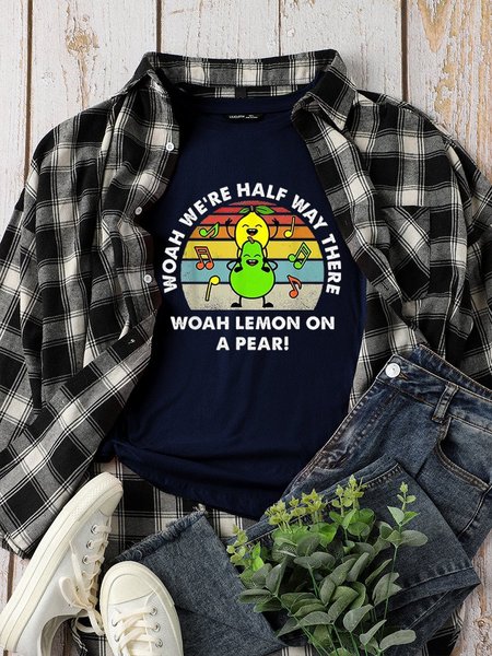 

Lemon On A Pear Women's T-Shirt, Deep blue, T-shirts