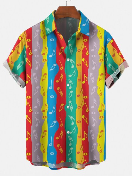 

Holiday Shirt Collar Printed Shirts & Tops, Color, Men's shirts