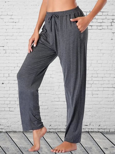 

Casuale Pantaloni Con Tasche, Grigio, Pants