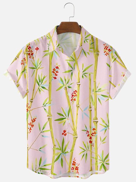 

Regular Fit Short Sleeve Casual Shirt for Men, Color, Men's Floral shirt