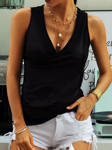 

Dritto Casuale gilet, Nero, Blouses & Shirts