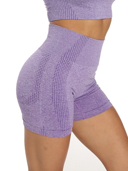 

Casual sports slimming suit shorts yoga pants, Purple, Leggings