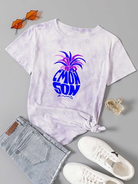 

Psych Shawn Spencer and Burton Guster Inspired - C'mon Son Pineapple Women's T-shirt, Purple, T-shirts