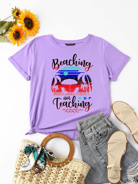 

Teacher Beaching Not Teaching Shirt, Purple, T-shirts