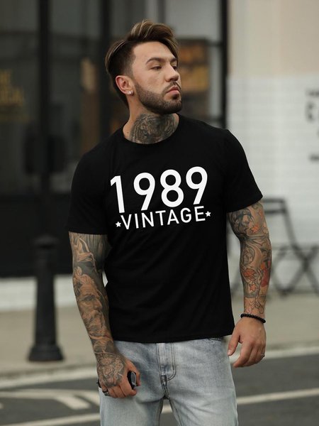 

1989 Men's T-shirt, Black, T-shirts
