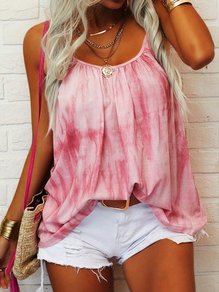 

Senza Maniche Vacanza Top, Rosa, Tank Top