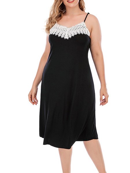 

Casual Color-Block Sleepwear & Loungewear, Black, Loungewear & Sleepwear