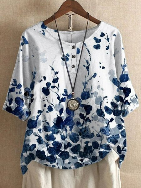 

Floral Shift Holiday Shirt & Top, White, Blouses & Shirts