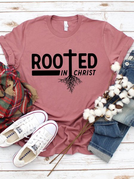 

Rooted In Christ Shirt, Red, T-shirts