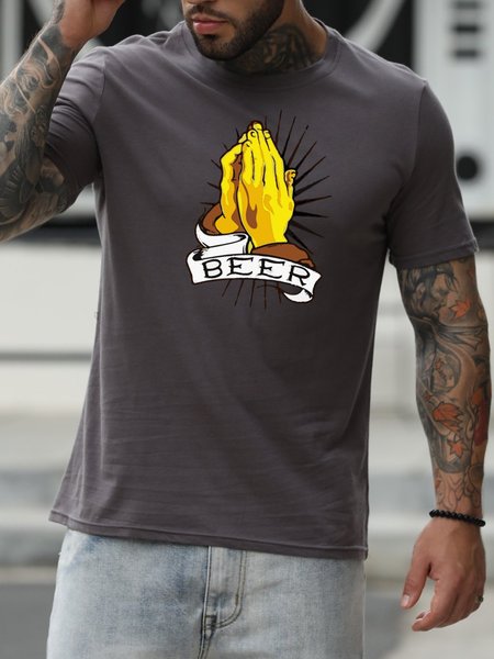 

Beer Men T-Shirt, Deep gray, T-shirts