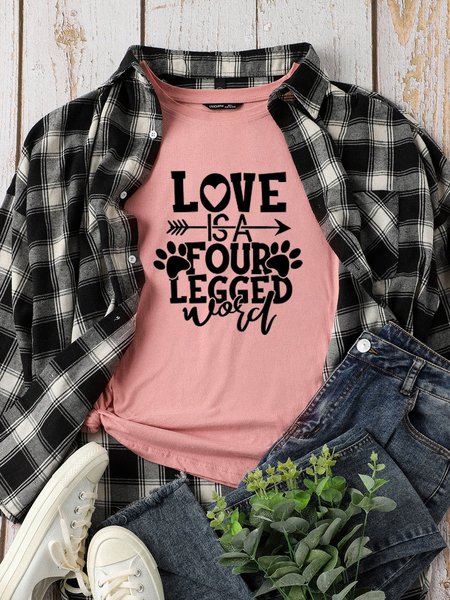 

Love Is Four Legged Word Women's T-Shirt, Brick red, T-shirts