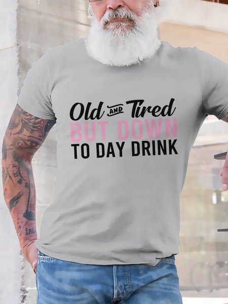 

Old And Tired Graphic Tee, Light gray, T-shirts